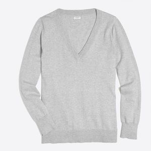 J. Crew | Gray V-Neck Sweater